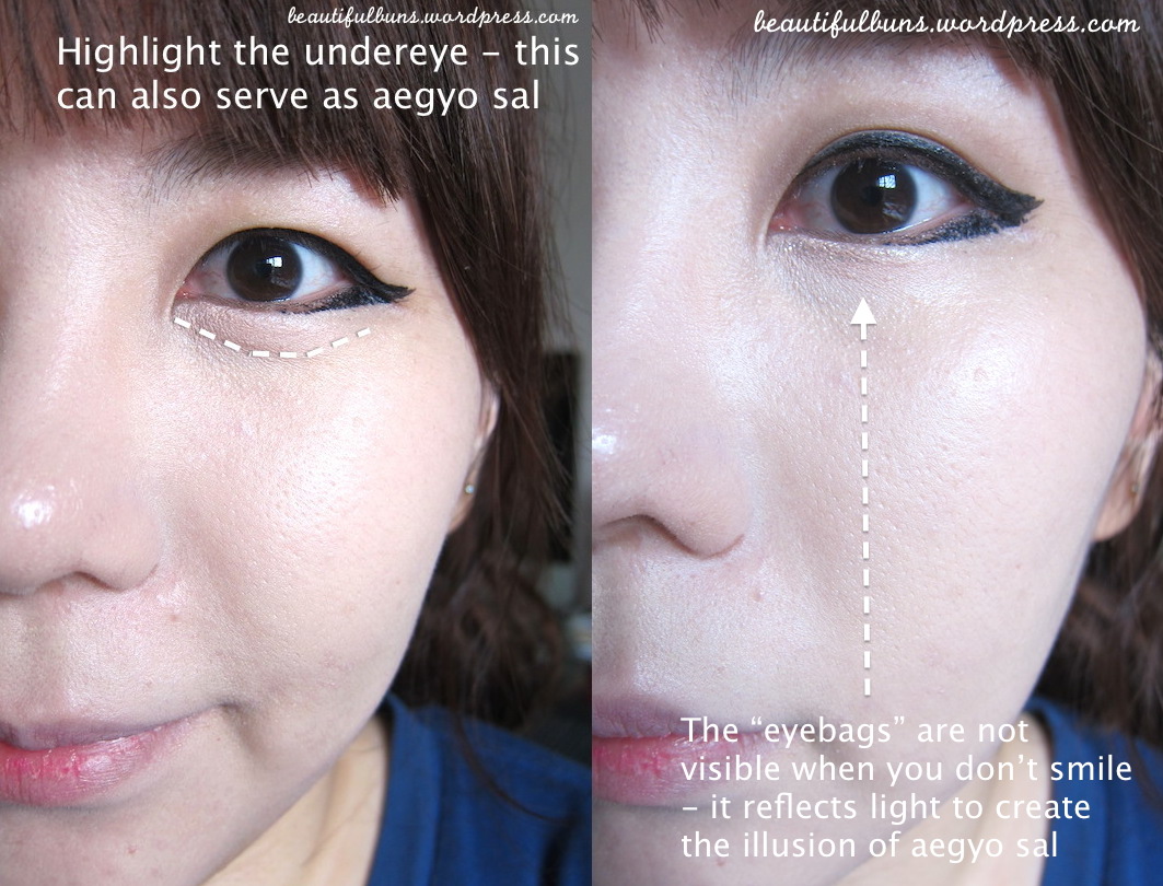 how to apply makeup under eyes