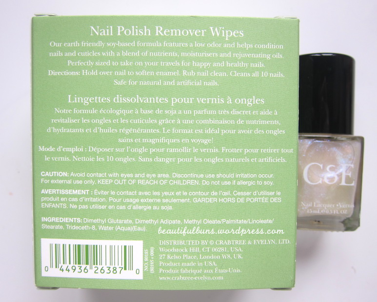Review Crabtree Evelyn Nail Polish Remover Wipes Nail Lacquer Beautifulbuns A Beauty Travel Lifestyle Blog